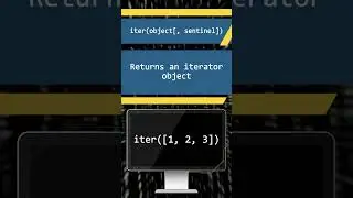 Exploring Python's iter() Function #pythonic #coding #phython #pythonprogramming #css #python