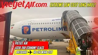 FLYING LONG HAUL LOW COST on VIETJET A330 Economy Class - Brisbane to Ho Chi Minh City | TRIP REPORT