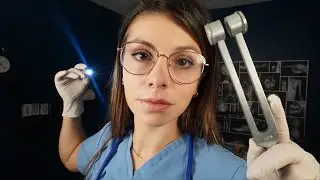 ASMR Ear Exam & Cleaning in the ER (Cranial Nerves, Sprays & Mists)