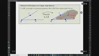 Video 5.3b: The Angle Construction Axiom, Perpendicularity, and Angle Bisectors