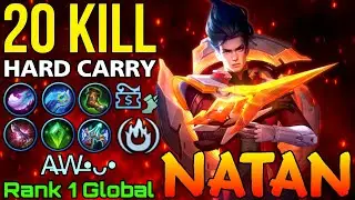 20 Kills Natan Hard Carry Gold Laner- Top 1 Global Natan by A̶W̶•ᴗ• - Mobile Legends