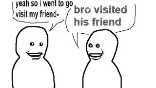 Bro visited his friend