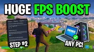 8 Quick Tips To BOOST FPS In Fortnite! 🔧  (Huge FPS Boost)