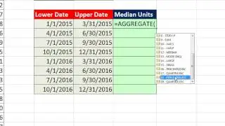 Excel Magic Trick 1198: Median for Each Quarter Using AGGREGATE Function