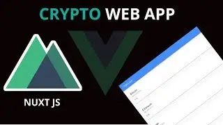 Vuejs : Build Your First Crypto Web App | Nuxtjs | Vue Material | Axios