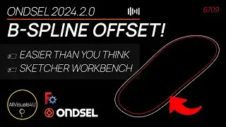 ⚡ Ondsel Tutorial - FreeCAD B Spline - FreeCAD Sketcher - Ondsel FreeCAD Offset Sketch