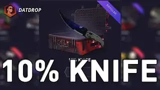 CSGO - DATDROP 10% KNIFE CASE OPENING!