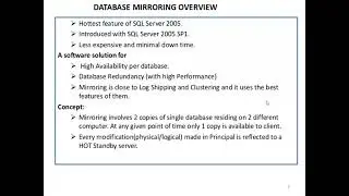 How to configure the mirroring in mssql server 2019