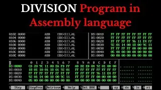 8086 Program to DIVIDE 2 numbers | Assembly Language Program | Division |
