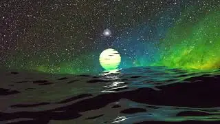 Screensaver Green Ocean - Looped Animation Background