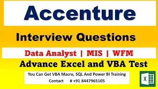 MIS Interview Question for Accenture/ Accenture MIS interview Question