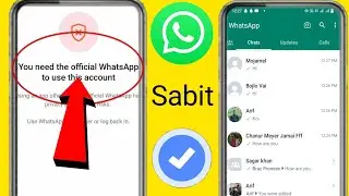 Bu hesap sorununu kullanmak için resmi whatsappa ihtiyacınız nasıl düzeltilir (gb whatsapp)