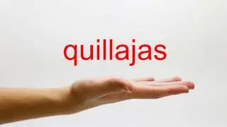 How to Pronounce quillajas - American English