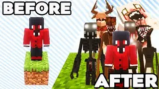 Minecraft Player Vs 10 Dwellers In One Block Minecraft