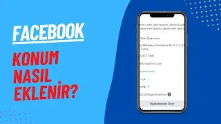 INSTAGRAM FACEBOOK KONUM EKLEME NASIL YAPILIR ? INSTAGRAM YENİ KONUM EKLEME - FACEBOOK YENİ KONUM