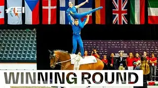 ✨ Dazzeling Pas-De-Deux perfection incoming 💖 | FEI Vaulting World Championship Bern 2024