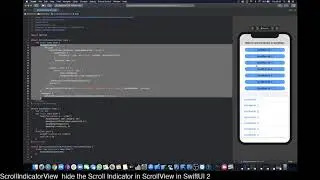 ScrollIndicatorView  hide the Scroll Indicator in ScrollView in SwiftUI 2 20200818