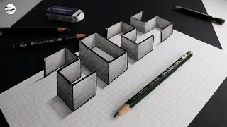 How to Draw Year 2025 3D Trick Art Narrated