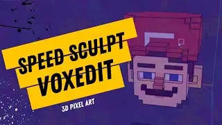 Voxedit Character Design: SUPER MARIO Voxel Speed Sculpt