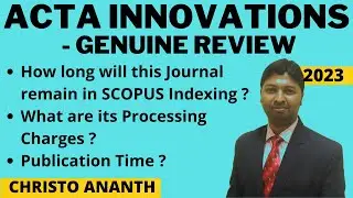 Christo Ananth - Acta Innovations - proakademia.eu - Pro-Akademia -  Scopus Review - English