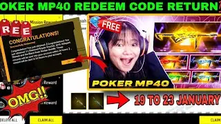 FREE FIRE REDEEM CODE TODAY 19 JANUARY REDEEM CODE FREE FIRE | FF REDEEM CODE TODAY 19 JANUARY