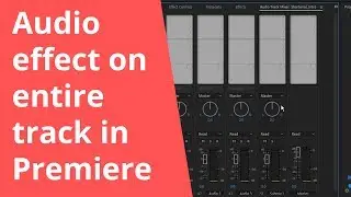 Audio effect on entire track in Premiere