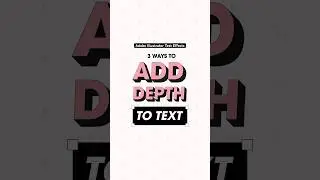 Some quick & easy text effects to add depth in #adobeillustrator ✨ #graphicdesign #illustratortips