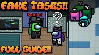 FAKE TASKS !! How To Fake Tasks In Among Us ! Among Us Impostor Fake Task Tutorial Guide! Fake Tasks