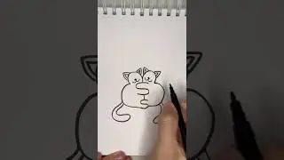 Hugging cats painting easy 🐱🐱👌🏻