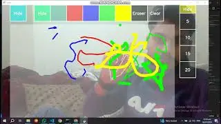 Draw Paintin in Air | Virtual Painting | webcog | #webcog | python