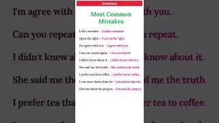 MOST COMMON MISTAKE IN ENGLISH GRAMMAR 