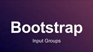 Bootstrap 3 Tutorial 26 - Input Groups