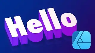 3D Text Effect in Affinity Designer - Fake 3D Letters Tutorial