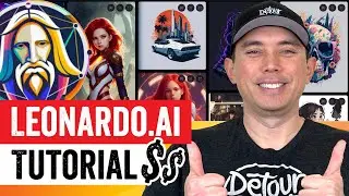 Leonardo AI Complete Tutorial - FREE AI Tool - Learn How to Use LeonardoAI for Print on Demand