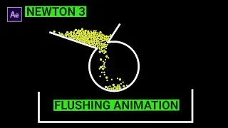 After effects tutorial: Liquid flushing animation in NEWTON 3 plugin