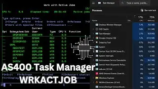 Task Manager (WRKACTJOB) in AS400 (IBM i) | AS400 Tutorial for beginners - Part 8