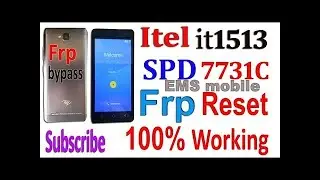 Itel it1513 Frp Lock Bypass / Google Account Remove New Methot 2021