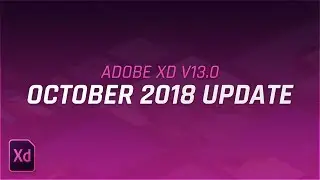 Adobe XD CC October 2018 Update - Voice Prototyping, Plugins, Auto-Animation, Export to AE and More!