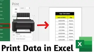 Print data in Excel | Print in Excel | Print Data on one page in Excel