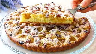 An incredible cake on KEFIR with APPLES and raisins