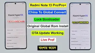 Redmi Note 13 Pro Plus (Zircon) China To Global Rom Convert | Install Global Rom Redmi Note 13 Pro+