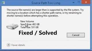 Fix : The source file names are larger than is supported by the file system