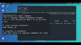 Basic Docker Commands (docker view images, run image, stop container and remove image)