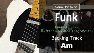 Smooth Funk Guitar Backing Track in A minor