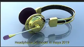 Headphone  3d model part 4