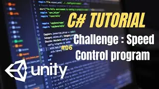 Speed Control Program in C# Language in unity/ key control /C# TUTORIAL /Hindi