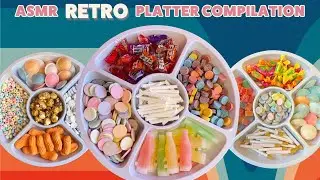 ASMR RETRO CANDY PLATTER COMPILATION | Nik L Nip | Satellite Wafers | Necco | Lotsa Fizz | Razzles