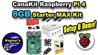 CanaKit Raspberry Pi 4 with 8GB RAM Uboxing and Setup (including fan)