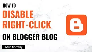 How to Disable Right-Click Option in Your Blogger Blog