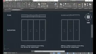 How to Draw Sliding Door in AutoCAD